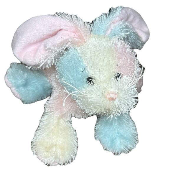 Webkinz Cotton Candy Bunny White Terrier Puppy Dog Pair NO Code Plush Animals - Picture 2 of 16